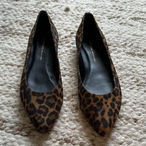 Margaux Suede Leopard Print The Pointe  Flats